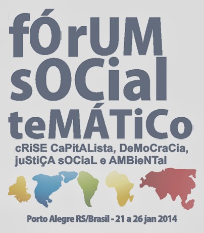 Thumbnail para Fórum Social Temático acontece em janeiro; tema desse ano é Crise Capitalista, Democracia e Justiça Social e Ambiental