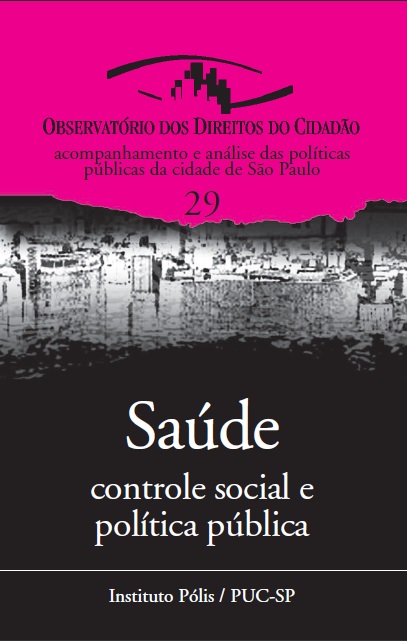 Saúde: controle social e política pública