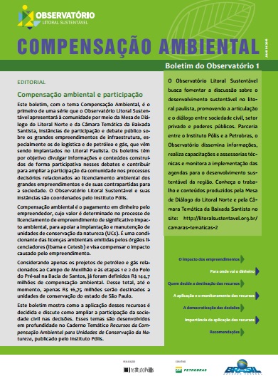 Compensação Ambiental – Boletim do Observatório 1